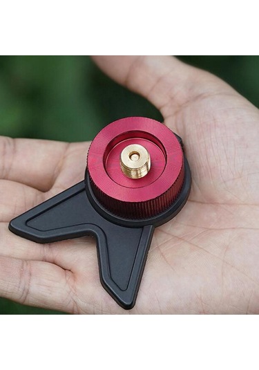 Suntek Kamp Gaz Sobası Adaptörü Dolum Bahçe Sırt Kırmızı