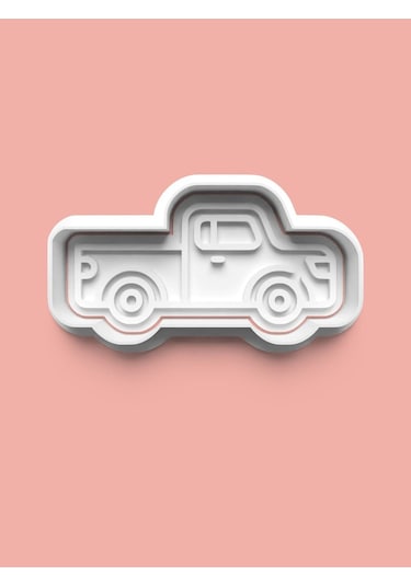 Arabalar Kurabiye Kalıbı Ve Şeker Hamuru Kalıbı 4'lü Set