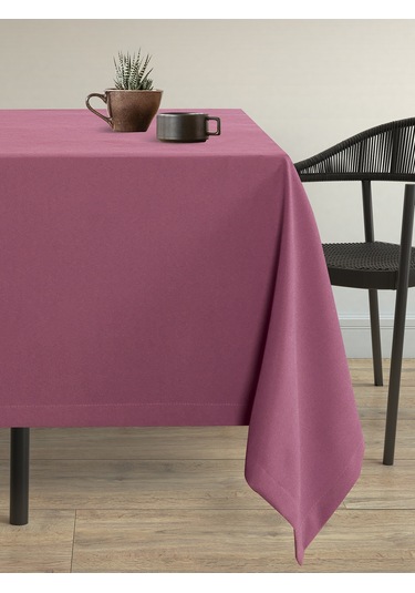 Kadife Dokulu Lavanta Pembesi Dertsiz Masa Örtüsü Lavanta Pembesi
