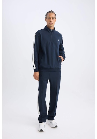 DeFactoFit Sporcu Jogger Eşofman Altı Standart Fit Standart Paça Beli Lastikli Cepli D1957AX24AUNV146