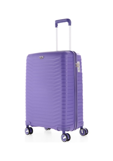 Ultra Dayanıklı 3'lü Set Valiz & Bavul Mor-1392 Mor