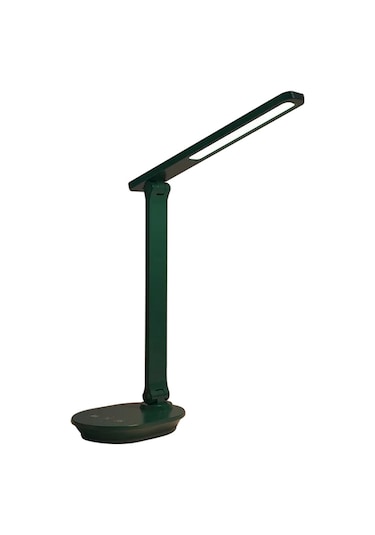 Cbtx Tb-88swk Kısılabilir Dokunmatik Led Masa Lambası, Kablosuz Telefon Şarj Cihazı, Usb İle Güçlendirilmiş Çalışma Işığı - Yeşil