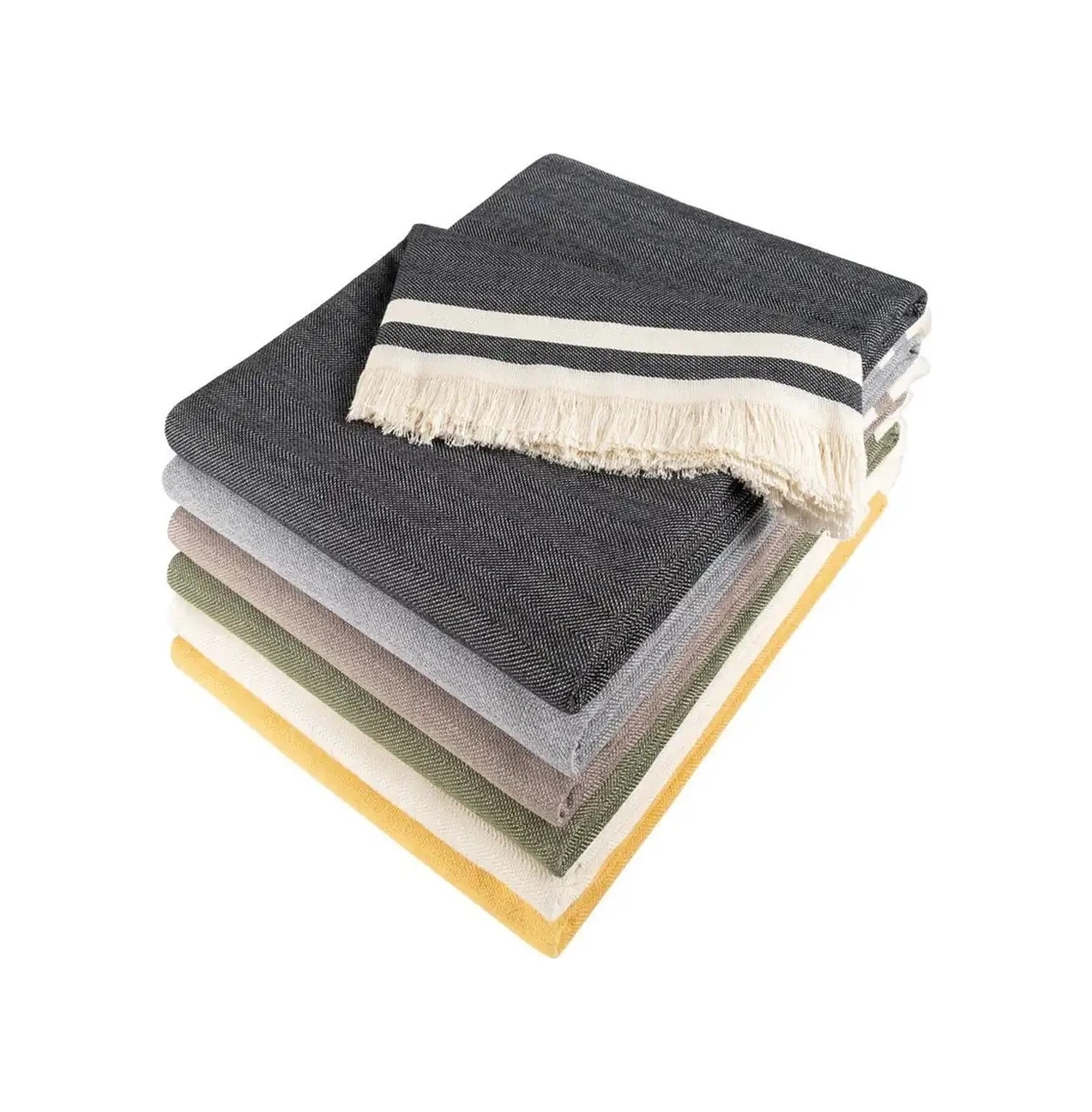 Alinda Pamuklu Kaymaz Terletmez Koltuk Örtüsü 170x230 - Antrasit Antrasit