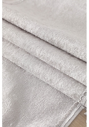 Favora Fatih Güpürlü Kadife Runner Gri