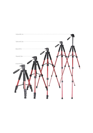 Zomei Q111 Profesyonel Alüminyum Tripod-5 Kg Taşıma Kapasiteli