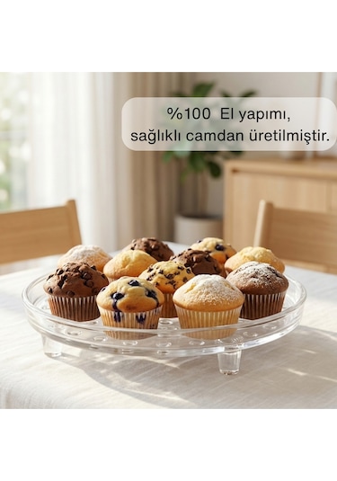 Selen Concept Bubble Model Cam Ayaklı Sunumluk Tekli Renk