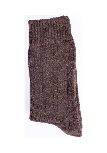 Tudors Kalın Kahverengi Kışlık Çorap-28802 - Erkek Kahverengi