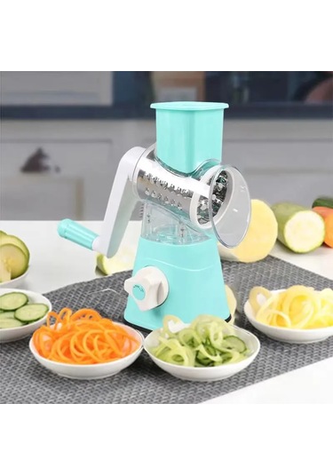 Myinkai 1 Adet Taşınabilir Manuel Sebze Kesici Dilimleme Çok Mavi