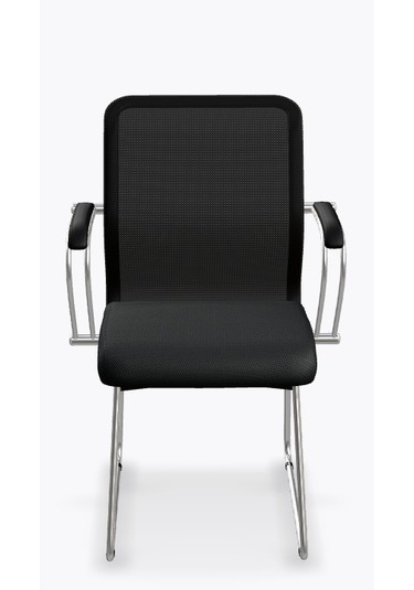 Ergolife Sit 8 Bekleme Koltuğu Bel Destekli, Fileli, Siyah, Toplantı Sandalyesi - Ed.57.1.6a4 Siyah