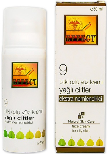 Effect 9 Bitki Özlü Yağlı Ciltler için Nemlendirici Yüz Kremi 50 ML