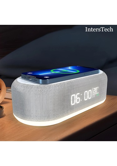 Çok Fonksiyonlu Masa Saati Çalar Saat Zaman Hızlı Şarj