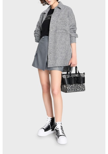 Armani Exchange Bayan Çanta 942690 3f742 00850 Siyah-gri Gri - Siyah