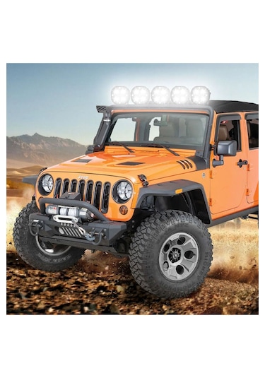 Off Road Ve Arazi Aracı 3 inç Amber Sarı Renk Çalışma Ve Sis Lambası 2 Adet