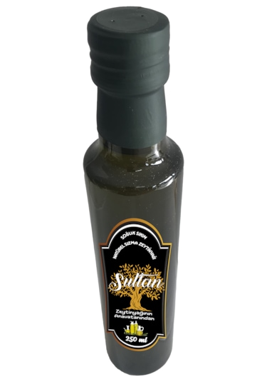 Sultan Soguk Sıkım Natürel Sızma Zeytinyağı Cam 250 ML