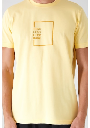 Arnetta Think Less Live More Sarı Erkek Bermuda Takım 001