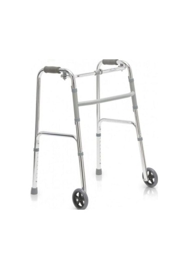 İki Tekerlekli Hareketli Alüminyum Yürüteç Walker Wg-w916