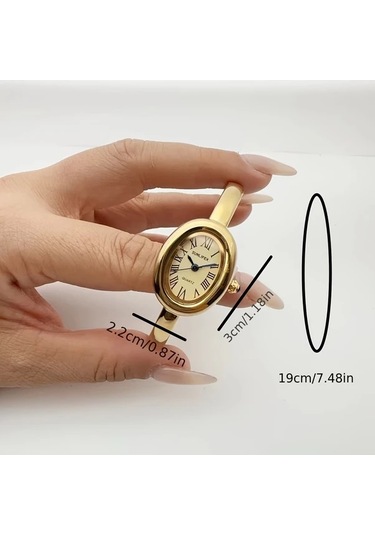 Elmpaly Kadın Kol Saati Roma Rakamı Basit İş Günlük Hediye Altın Renk Diğer
