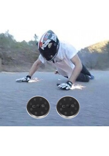 Homyl Kaykay Longboard Sürgülü Eldiven Için 2 Adet Siyah Siyah Çok Renkli