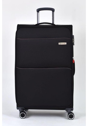Pierre Cardin Ultra Light Hafif Lüx Kumaş Büyük Boy Valiz Siyah Pc6050 Siyah
