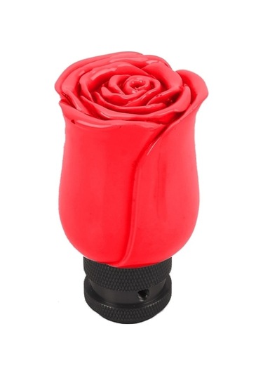 Wondernest Vites Topuzu Sones Şekilli Otomatik Manuel Kırmızı Gül Evrensel Çiçek Araç Araba Fp Kırmızı