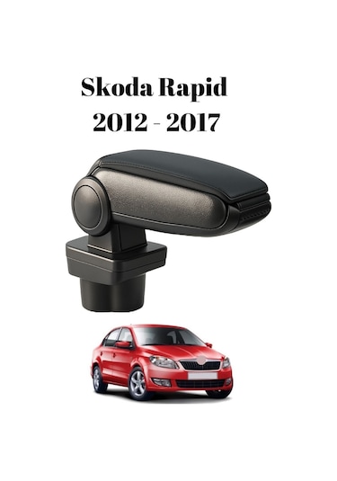 Skoda Rapid 2012 2013 2014 2015 2016 2017 Uyumlu Araca Özel Kolçak Kol Dayama Orta Konsol