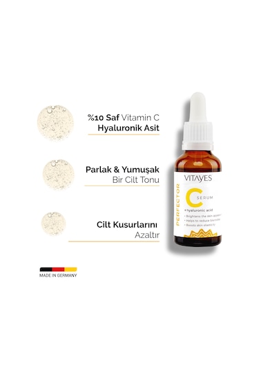 Vitayes Vitamin C + Hyaluronik Asit Serum 2 x 30 ML