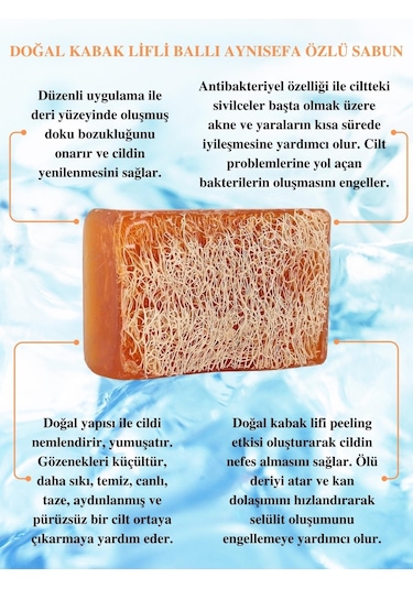 Dermanel Ballı Aynısefa Özlü Kabak Lifli Sabun 100 G