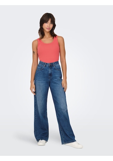 Only Onleasy S/l Tank Top Jrs Kadın Askılı Bluz 15315571 Narçiçeği