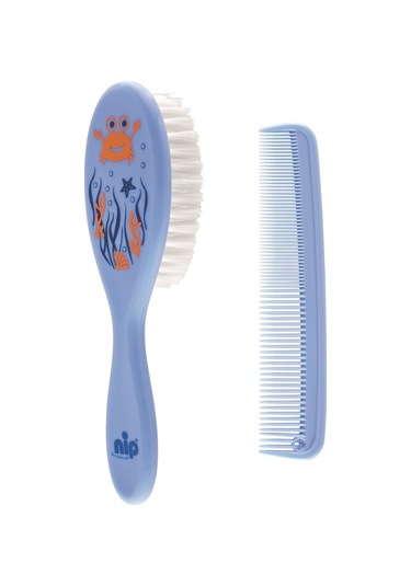 Nip Saç Bakım Tarak ve Fırçası Mavi