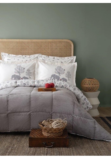 Apricitas Home Uyku Seti Softly Mıgra Gray Tek Kişilik Gri