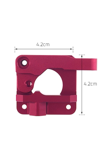 Tenfowee Aibecy Cr-10 Uzaktan Besleme Metal Alüminyum Ekstruder Blok Seti Sağ El - Kırmızı 3d Yazıcı Parçası