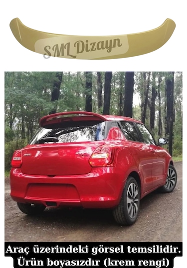 Suzuki Swift Spoiler - Spoyler Rüzgarlık Plastik Bagaj Üstü Ek