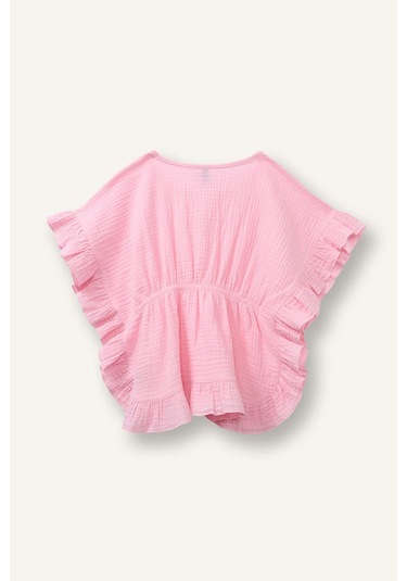 Defacto Müslin Fırfırlı Kaftan Kız Bebek H1818a526hspn253