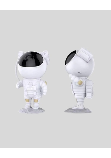 Mey İthalat Bluetooth Müzikli Astronot Projeksiyon Lambası Yıldız Ve Ay Efektli