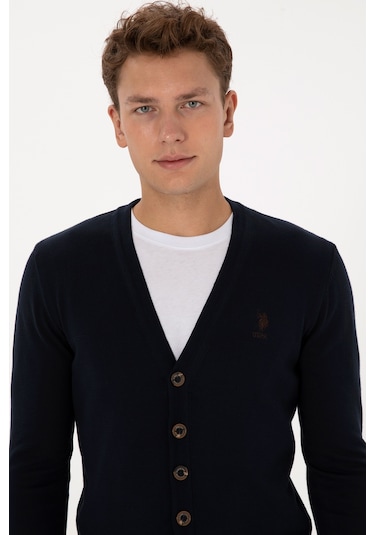 U.s. Polo Assn. Erkek Lacivert Hırka Triko 50313702-vr033 Lacivert