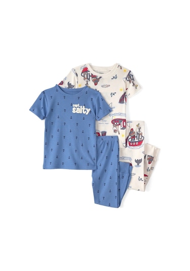 Carter's Küçük Erkek Çocuk Pijama Set 2u596710 Mavi-krem