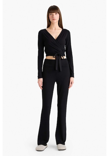 Defacto İspanyol Paça Tayt Pantolon-fall İn Love Loungewear G0007ax25wnbk81 SiYAH
