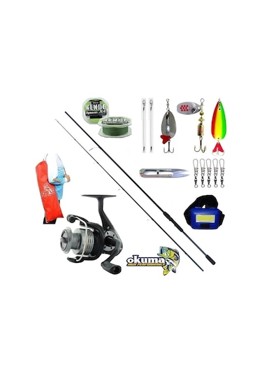 Wave Power 244cm 15-40gr Okuma Revenger Rv-40 Turna Spin Olta Takımı Seti