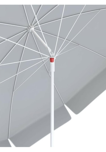 Sumedecor&Design 10 Telli Plaj Balkon Bahçe Şemsiyesi Eğilebilir 200 Cm Çap Bidon