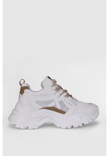 Lufian Bloom Kadın Sneaker Ayakkabı Bej Bej 121230015100550 Bej