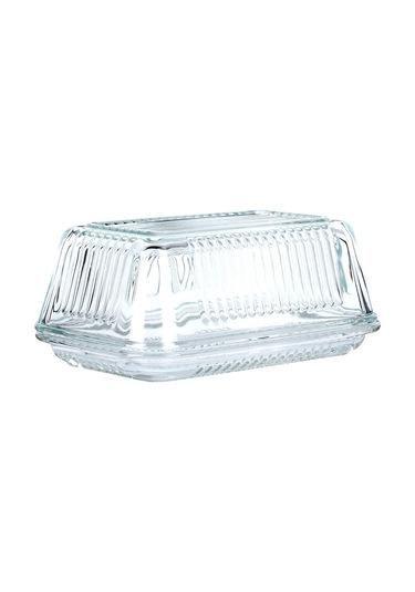 Mutfakta Saklama Ve Servis İçin Cam Kapaklı Tereyağı Kutusu Jsr -