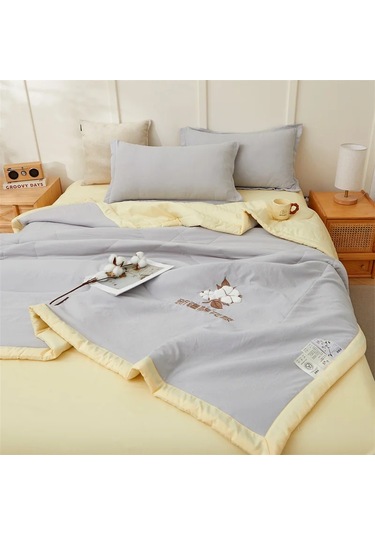 A Sınıfı Rahat Ve Nefes Alabilen İlkbahar Ve Yaz Yorganı %100 Pembe