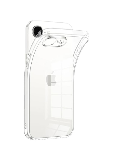 Apple Uyumlu iPhone Bikapak Eco Silikon 16e Şeffaf Kapak