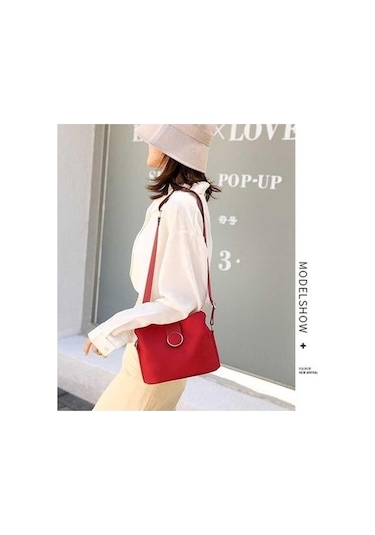 Tongxida Moda Vintage Vahşi Su Omuz Messenger Çantası Kadınlar İçin Seyahat Çantası Siyah