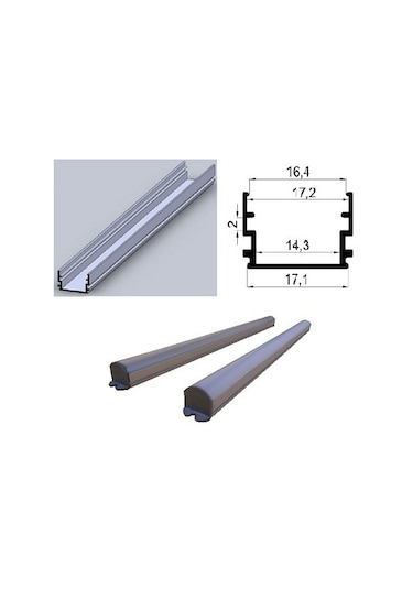 Alüminyum Boş Kasa Led Profil Yerli Kasa Led Bar Kasa