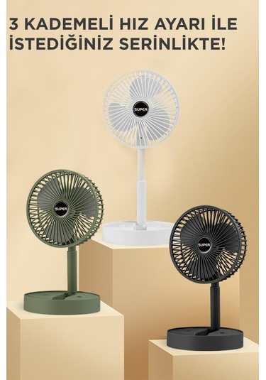 Torima F-06 Mini Fan Vantilatör Masa Fan Siyah