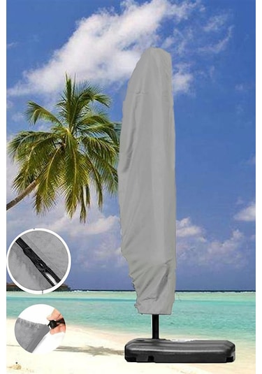 Banana Gri Muz Ampul Şemsiye Su Geçirmez Koruma Örtüsü Fermuarlı Bahçe Çadırı Yağmur Koruma Kılıfı