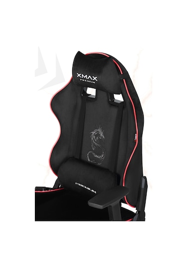 Rio Balerion Terletmez Kadife Kumaş Siyah Gaming Oyuncu Koltuğu - 15 Siyah