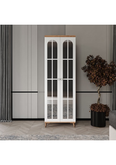Bohem 2 Kapaklı Aynalı Komple Mdf Gardırop - Elbise Dolabı