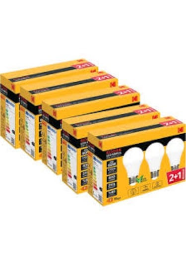 Kodak 15 Adet 9w A60 E27 Led Ampul - Sarı Işık